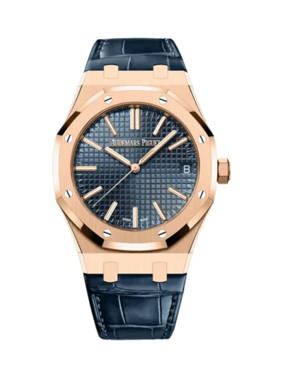 Audemars Piguet Royal Oak 15510OR.OO.D315CR.02 Rose Gold Blue Dial 41mm Men’s Watch