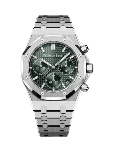Audemars Piguet Royal Oak 26240ST.OO.1320ST.08 Chronograph Steel Green Dial 41mm Mens Watch