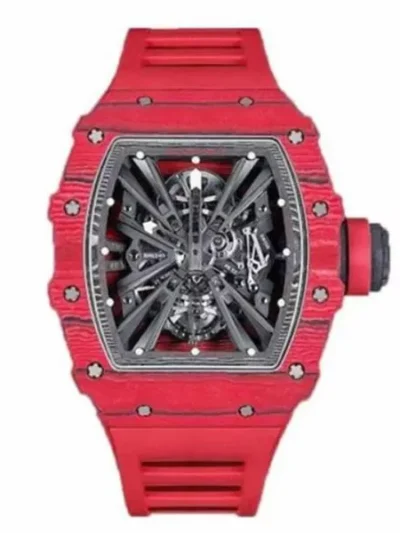 Richard Mille Rm 12-01 Tourbillon Skeleton 39.3Mm X 48Mm Red Quartz