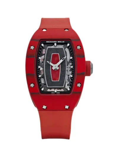 Richard Mille RM 07-01 Racing Red Carbon TPT Automatic Winding 45.66mm Black Dial Ladies Watch