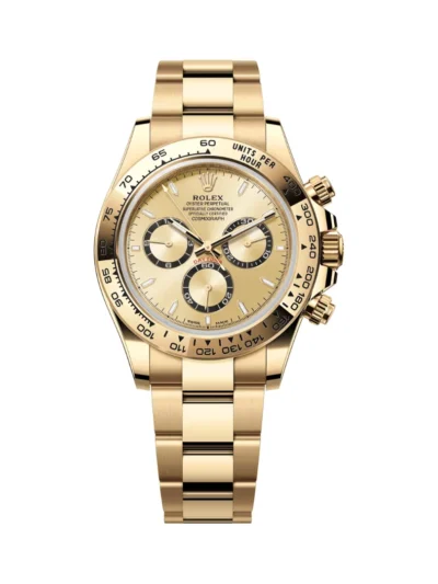 Rolex Cosmograph Daytona 126508-0005 18k Yellow Gold Bezel Golden Dial