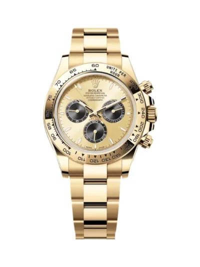 Rolex Cosmograph Daytona 126508-0006 Yellow Gold Oyster Bracelet Champagne Stick Dial