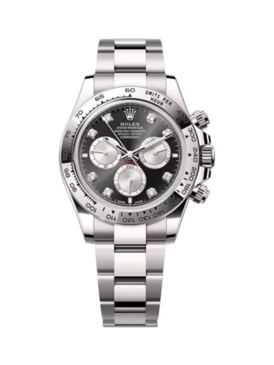 Rolex Cosmograph Daytona 126509-0002 18kt White Gold Black Diamond Dial