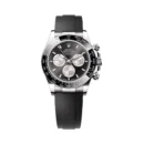 Rolex Cosmograph Daytona 126519lN-0002 White Gold Ceremic Bezel Black Rubber Strap Black Dial