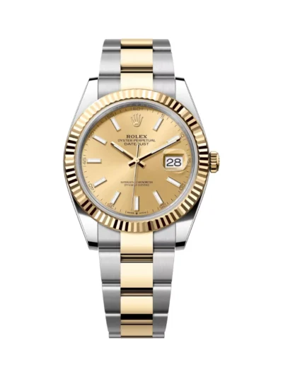 Rolex Datejust 126333-0009 Oystersteel 18kt Yellow Gold 41mm Champagne Dial Mens Watch