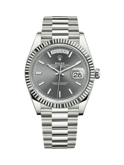 Rolex Day-Date M228239-0060 40 Mm Oyster White Gold