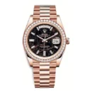 Rolex Day-Date 228345RBR-0016 Rose Gold Eisenkiesel Diamond Dial & Diamond Bezel 40mm