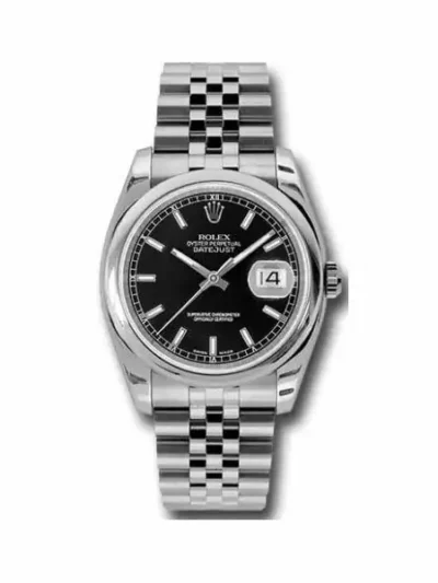 Rolex Oyster Perpetual Datejust Stainless Steel 36Mm Men’S Watch