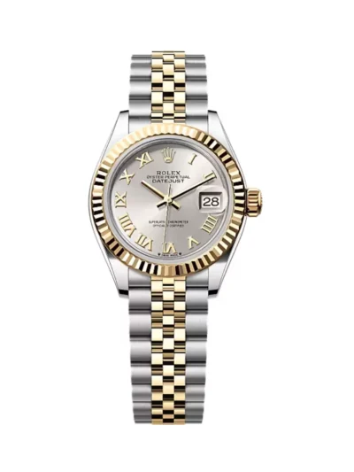 Rolex Oyster Perpetual Datejust 279173-0005 28Mm Silver Roman Dial Yellow Gold And Steel Ladies Watch