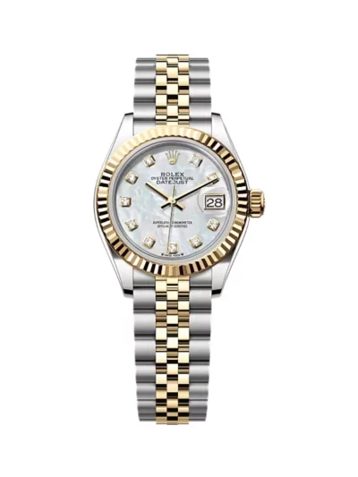 Rolex Oyster Perpetual Datejust 279173-0013 Mother Of Pearl 28Mm 18K Yellow Gold And Steel Ladies Watch
