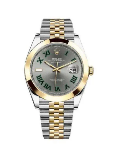 Rolex Datejust 126303 Slgrj Slate Grey Roman Dial Smooth Bezel 41Mm 18K Yellow Gold And Stainless Steel Jubilee Bracelet Men’S Watch