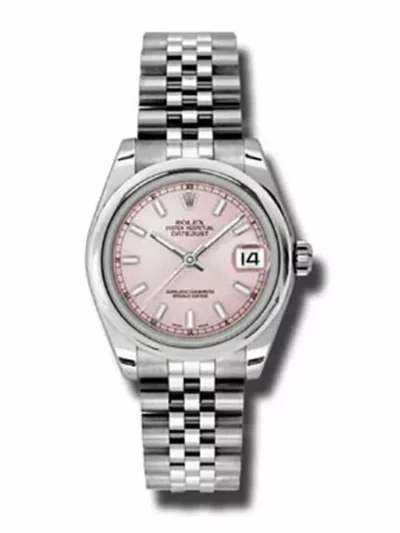 Rolex Datejust Ii Steel Domed Bezel Jubilee Bracelet 31Mm Ladies Watch Ref. 178240 Pij