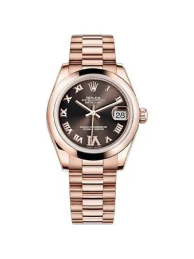 Rolex Datejust 18Kt Rose Gold 31Mm Ladies Watch