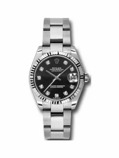 Rolex Oyster Perpetual Datejust Stainless Steel 31Mm Ladies Watch