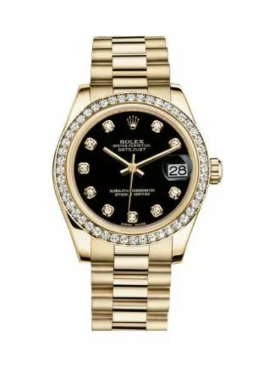 Rolex Datejust 18Kt Rose Gold 31Mm Ladies Watch