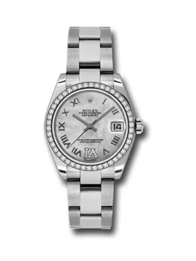 Rolex Steel And White Gold Datejust 31Mm Mother-Of-Pearl Ladies Watch Ref. 178384