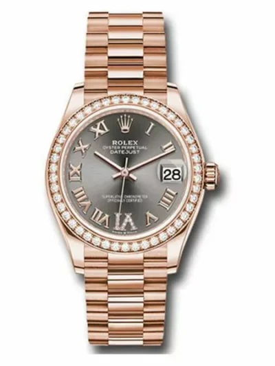 Rolex Everose Gold Datejust 31 Ladies Watch