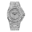 Audemars Piguet Royal Oak Offshore 67543Bc.Zz.9185Bc.01 Diamonds 37Mm 18K White Gold Full Diamonds Ladies Watch