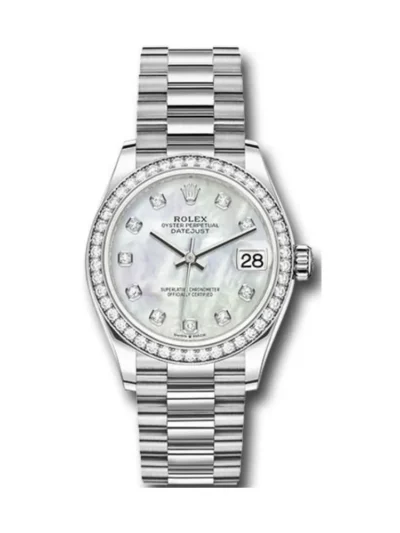Rolex Datejust 31 M278289Rbr-0005 White Diamond 18K White Gold