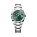 Rolex Datejust 41 Oyster perpetual 126334-0027 White Gold 41mm Mint Green Dial Men’s Watch