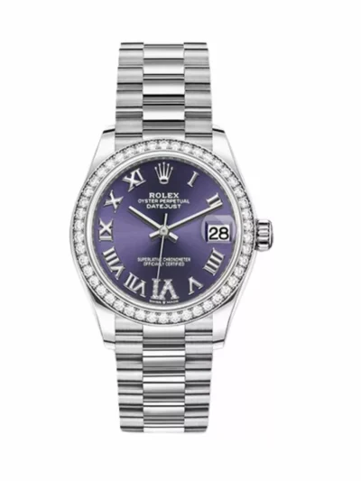 Rolex Datejust M278289Rbr-0019 Oyster, 31 Mm, White Gold And Diamonds