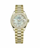 Rolex Lady Datejust M279138Rbr-0015 28Mm Oyster Yellow Gold