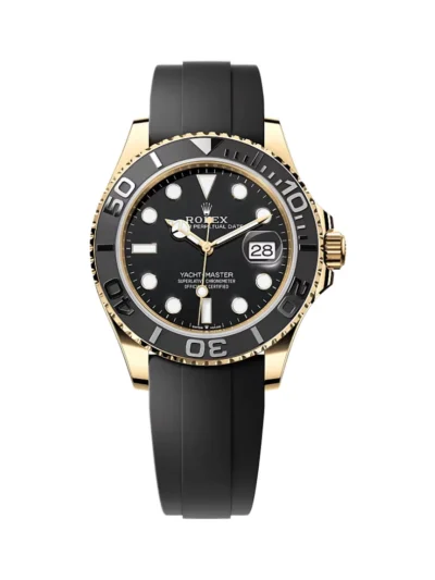 Rolex Yacht Master 226658-0001 Yellow Gold Black Straps 42mm Black Dial Men’s Watch