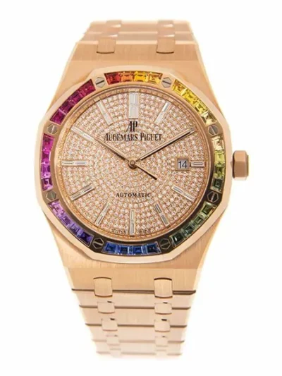 Audemars Piguet Royal Oak Rainbow 41Mm 18Kt Rose Gold Unisex Watch