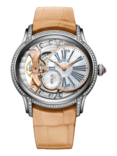 Audemars Piguet Millenary 77247BC.ZZ.A813CR.01 White Mother Of Pearl 39.5mm18Kt White Gold Watch